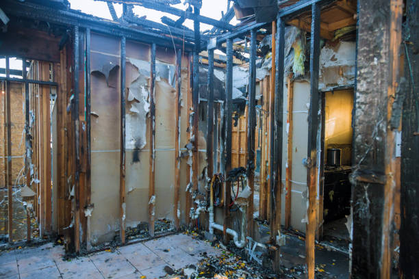 Professional Fire Damage Removal technician working in Weaverville, NC
